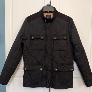 Men’s J Crew Authentic Outerwear Quilted Jacket Barn Chore, Black - Size Small